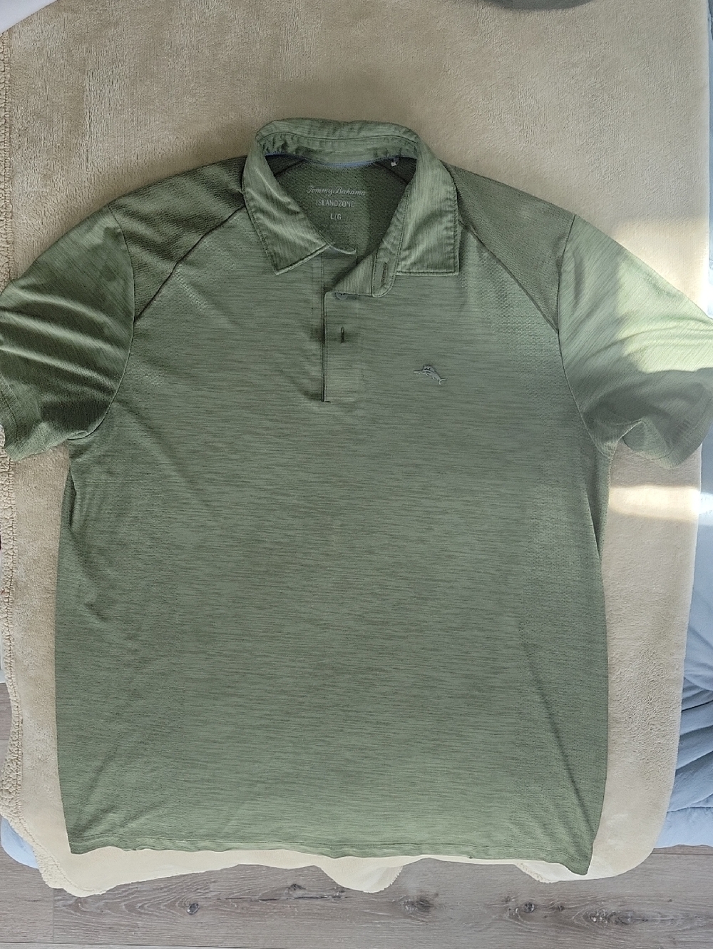 Tommy Bahama Olive Green Short Sleeve Polo